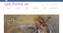 Desktop Screenshot of cecilebeaulieu.com